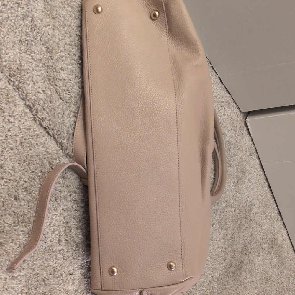 Cream Leather Women's Bag - Picture 10 of 14